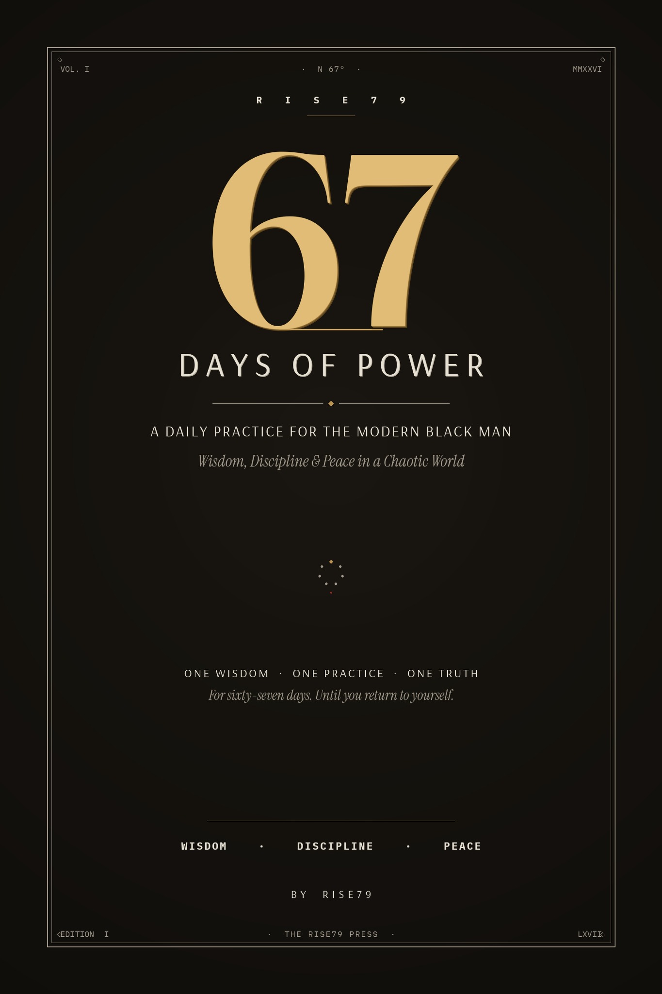 Gold Edition cover of 67 Days of Power by Rise79